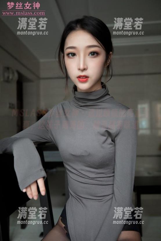 MSLASS梦丝女神 - 透过晓晓的高清写真，这袜子薄薄的，越看越有味道