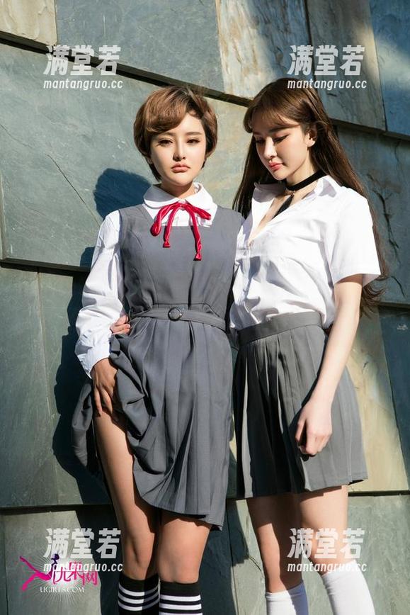 UGirls尤果网 - 郝晴Grace的天台画像，画面太妙，让我转性也想去天台。